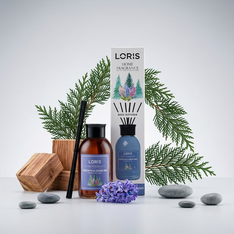 خوشبو کننده لوریس رایحه سنبل و چوب سدر (Hyacinth & Cedar Tree) حجم ۱۰۰ میل