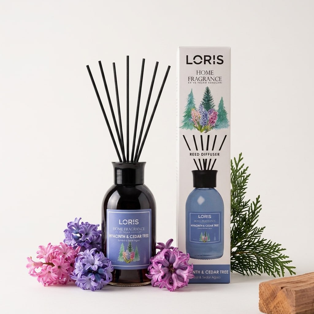 خوشبو کننده لوریس رایحه سنبل و چوب سدر (Hyacinth & Cedar Tree) حجم ۱۰۰ میل