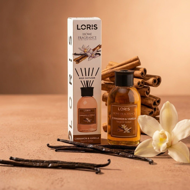 خوشبو کننده لوریس با رایحه دارچین و وانیل (CINNAMON & VANILLA) – ۱۰۰ میل