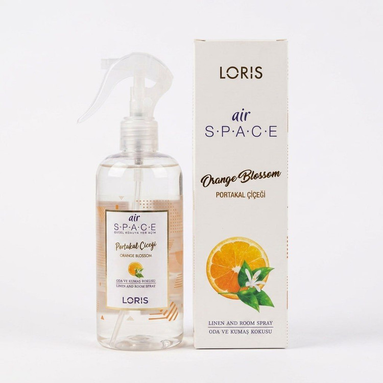 اسپری خوشبوکننده هوا و پارچه لوریس مدل Air S.P.A.C.E با رایحه شکوفه پرتقال حجم ۵۰۰ میلیلیتر