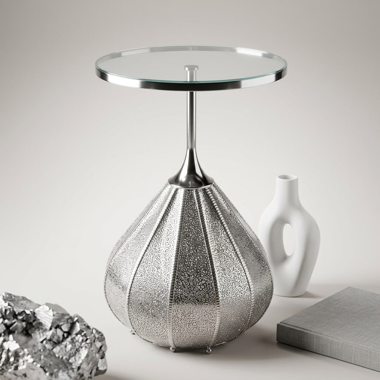 میز عسلی مراکشی وارداتی مدل قطرهای (ارتفاع ۷۰)