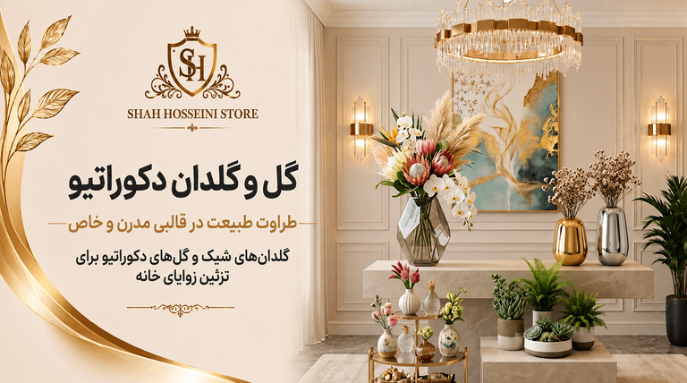 گل و گلدان دکوراتیو